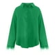 thumbnail image 5 of Tops Para Mujer Blusas de Manga Larga Otoño Nuevo Estilo Pluma Bolsillo Drapeado Camisa Top Odeerbi ODB186566, 5 of 8