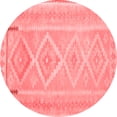 thumbnail image 1 of Ahgly Company Indoor Round Oriental Red Traditional Area Rugs, 5' Round, 1 of 4