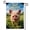 B, variant on XaaKee Yard Flags, Welcoming Artwork Goat Spring Garden Flag, Double-Sided High-Quality White Linen Garden Flag, Funny Farm Portrait Lawn Decor, 12x18Inch