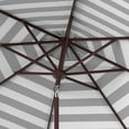 thumbnail image 4 of SAFAVIEH Outdoor Collection Iris Fashion Line 11-Foot Round Umbrella Black/White, 4 of 6