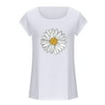 thumbnail image 4 of ALLLIST Spring Tops White Sleeveless Crew Neck Floral Tank Tops Women Tank Tops S, 4 of 4