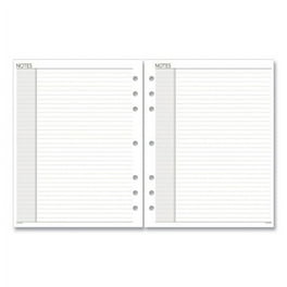 Lined Notes Pages for Planners/Organizers, 8.5 x 5.5, White Sheets, Undated Lined Notes Pages for Planners/Organizers, 8.5 x 5.5, White Sheets, Undated