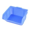 HFSL-2 Blue Opened Front Components Craft Parts Stacking Storage Bins Container
