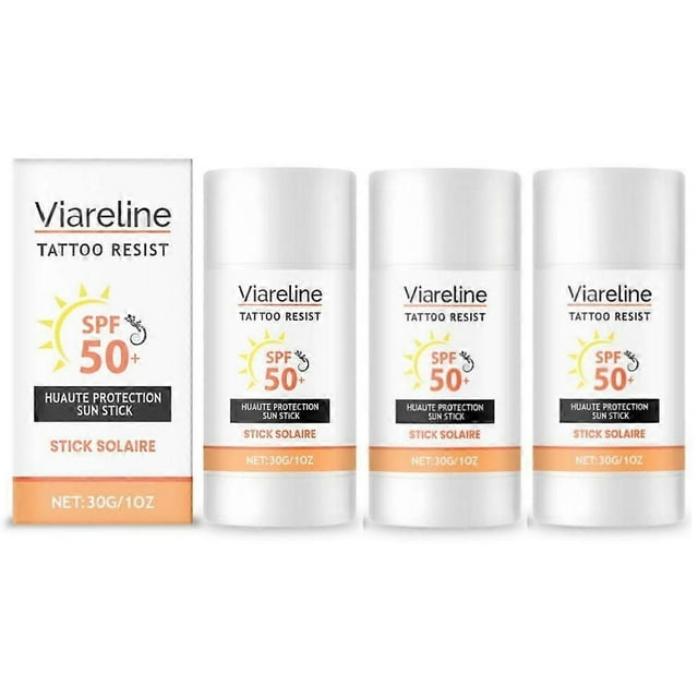 1-3X Tattoo sunscreen stick waterproof and sweat-proof for sensitive skin