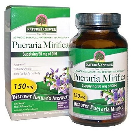 Nature's Answer Pueraria Mirifica Estro Balance, 60 Vegetarian Caps (Best Pueraria Mirifica Cream)