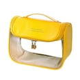 thumbnail image 2 of Travel Toiletry Bag, Make up Organizer, Cosmetic Organizer, Large Opening, Multifunctional Clear Makeup Bags for Traveling Travel Essentials Yellow, 2 of 6