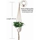 thumbnail image 3 of 5 Piece Lace Plant Hanger, indoor hanging flower pot rope solid cotton rope for balcony indoor outdoor garden decorative flower baskets., 3 of 4