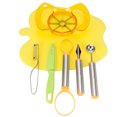 thumbnail image 1 of 1、El juego de herramientas para frutas está equipado con el cuchillo para pelar, el cuchillo para trinchar, la tabla de cortar, etc., conveniente y práctico, uso multifuncional., 1 of 10