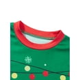 thumbnail image 5 of Elippeo Christmas Family Pajamas Matching Set Santa Claus Print Long Sleeve Tops and Pants Loungewear Soft Sleepwear, 5 of 10