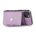 thumbnail image 3 of ELEHOLD Crossbody Luxury Wallet Case for iPhone 14 Plus 6.7" with Card Slots, Magnetic Button Detachable Shoulder Strap Purse Phone Case,Purple, 3 of 6