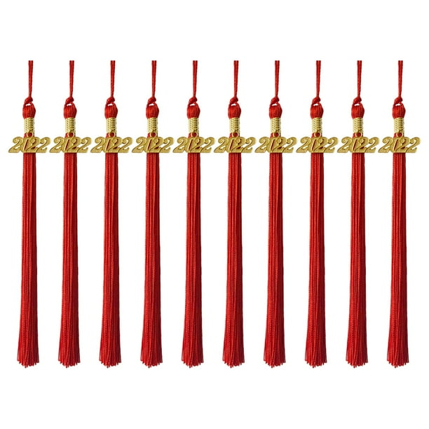 10 cordones de honor de graduación con sombrero de abalorio dorado 2022 para s, accesorios rojo Yuyangstore Cordón de Honor de Graduación
