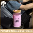 thumbnail image 3 of Glass Tumbler with Bamboo Lid & Glass Straw- 600ml, 3 of 6