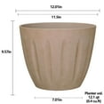 thumbnail image 4 of L&G Solutions 10 in. H X 12 in. D Polyresin Spritzer Planter Terracotta, 4 of 5