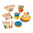 thumbnail image 4 of Xuanheng Wooden Tea Set Tiny Food Play Foods Set for Restaurant Dining Room Decoration, 4 of 8