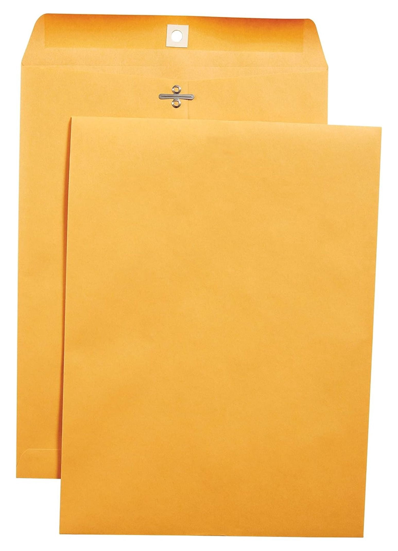 9 x 12 Clasp Envelopes, Brown Manila, Reinforced Metal Clasp & Gummed Seal, Heavy‑Duty Mailing Envelopes, 250/Pack