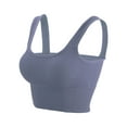 thumbnail image 3 of Luxtrada Comfy Cami Bra for Women Crop Top Yoga Bralette Longline Padded Lounge Bra Compression Sports Bra, 3 of 12