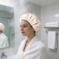 thumbnail image 3 of BotaniNest Bonnet de Douche Réutilisable pour et Protecteur de Cheveux de Bain à Bande Élastique Douce, 3 of 4
