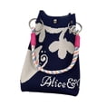 thumbnail image 4 of GUOOL Knitted Handbag Birthday Gift Shopping Pouch for Party Working Summer Spring Blue, 4 of 9