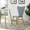 thumbnail image 2 of Modway Cascade 17.5" Modern Style Bentwood Dining Chair in White Finish, 2 of 9