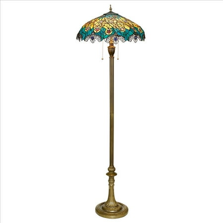 Art Nouveau Lamp Pattern - Design Toscano Art Nouveau Peacock Tiffany Style Stained Glass Floor Lamp