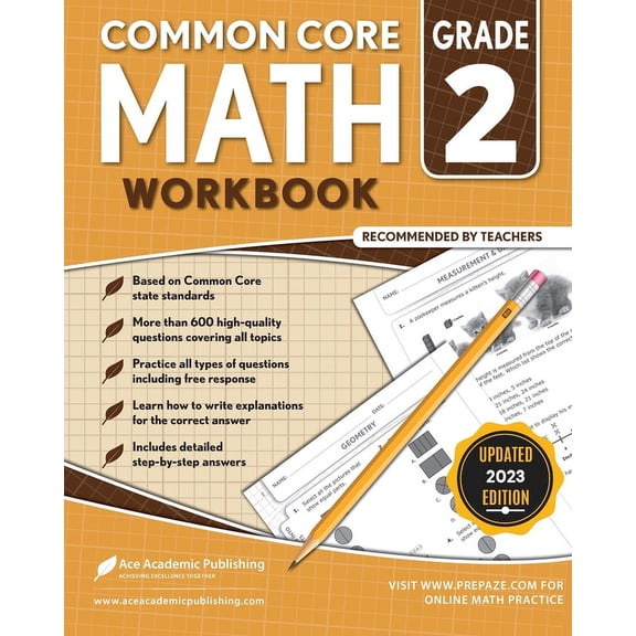 Common Core Math Workbook: Grade 2, (Paperback)