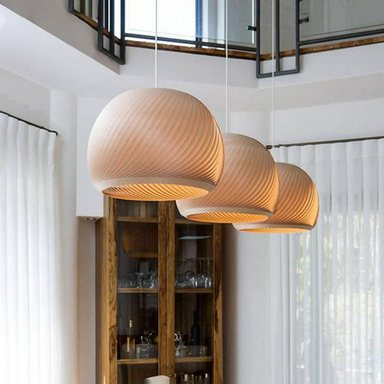 Arturesthome Japanese Style Veneer Pendant Light Wood Light Arturesthome Japanese Style Veneer Pendant Light Wood Light