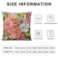 thumbnail image 5 of BANET Throw Pillow Covers, Peach Blossom Spring Pink Flower Floral Print Square Short Plush Pillowcase Soft Decorative Cushion Case for Sofa Bedroom Car 22x22in, 5 of 5