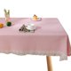 thumbnail image 1 of Mantel impermeable de lino de arpillera bordado con borla, mantel rectangular resistente sin arrugas para mesas, manteles rústicos para cocina de fiesta al aire libre, 1 of 6