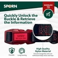 thumbnail image 3 of Sporn Dog ID Collar for Medium Dogs, Black & Red Small Dog Collar Made of Nylon with Contrasting Colored Stitiching, Dog Collars for Medium Dogs, 3 of 7