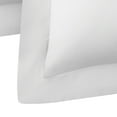 Mainstays White Flange Microfiber Shams, Standard Shams, 2 Count