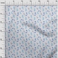 thumbnail image 2 of oneOone Cotton Cambric Light Blue Fabric Florals Quilting Supplies Print Sewing Fabric By The Yard 42 Inch Wide, 2 of 4