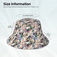 thumbnail image 3 of Cauagu Rose Flowers for Unisex Bucket Hat,Outdoor Summer Beach Fishing Sun Hat Hot Summer Reflective Bucket Hat Fun Outdoor Vacation Hat for Men and Women, 3 of 6