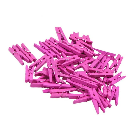 YOSADIER 100Pcs Mini Natural Wood Clothing Pin Clips For Home Decorations Craft Projects present Tags Versatile Use