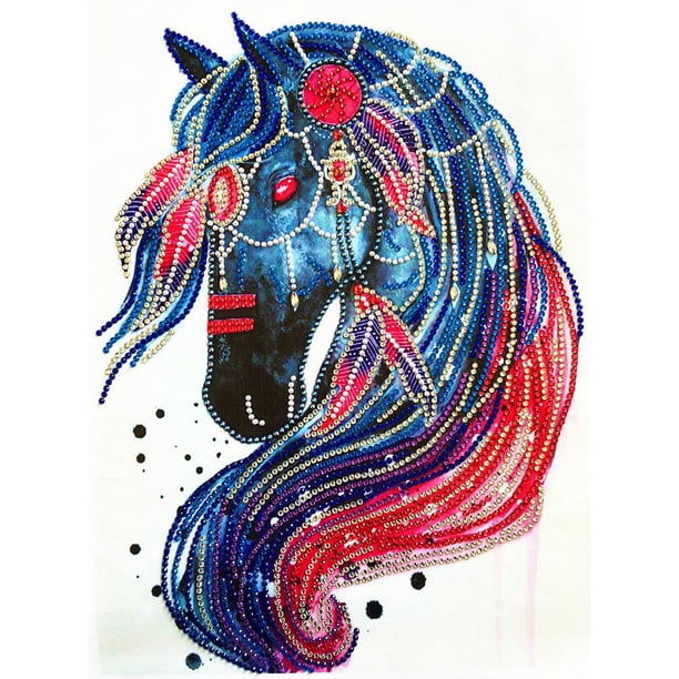 Wdftyju 5D bricolaje especial en forma de diamante pintura caballo Cruz puntada artesanal bordado Wdftyju 2tb5vj3db3ee8za9