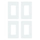 thumbnail image 1 of Placa de Pared Lutron Claro 1 Gang Sin Tornillos Blanca Paquete de 4, 1 of 7