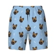 thumbnail image 5 of Rocae french Bulldog Face for Men's Swim Trunks Quick Dry With Two Side Pockets and One Lined Patch Pocket3X-Large, 5 of 9