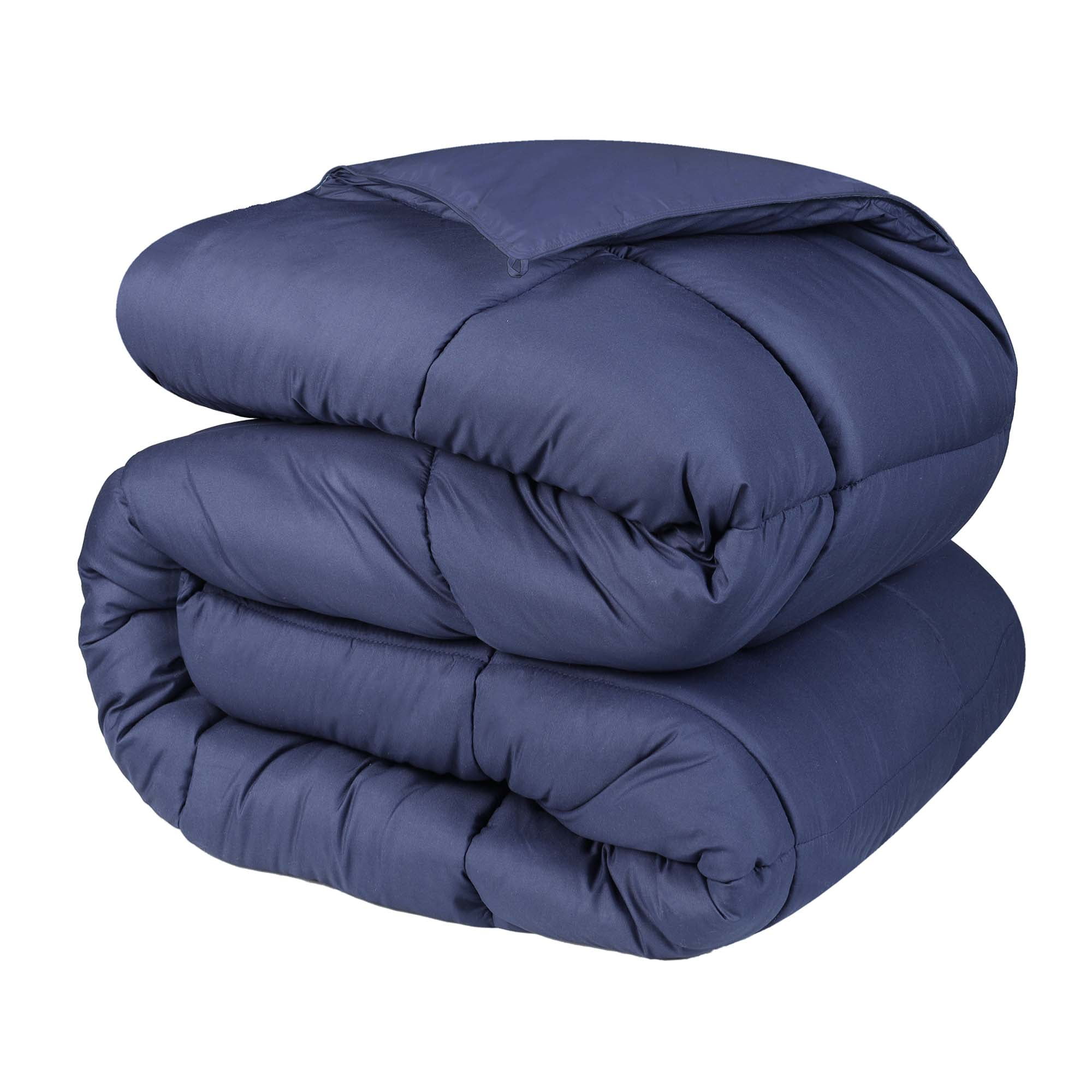 Superior Reversible Down Alternative Comforter, Twin, Navy Blue