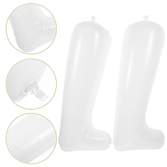 Milisten Shoe Tree Women Boots Stretcher White 3 Pairs Inflatable Long Shoe Shape Maintenance