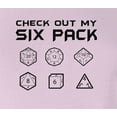 thumbnail image 2 of 9 Crowns Men's Tee D & D Funny T-shirts (DDSixpack-JPink, Small), 2 of 3