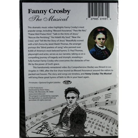 Fanny Crosby the Musical: Her Story, Her Songs [DVD]