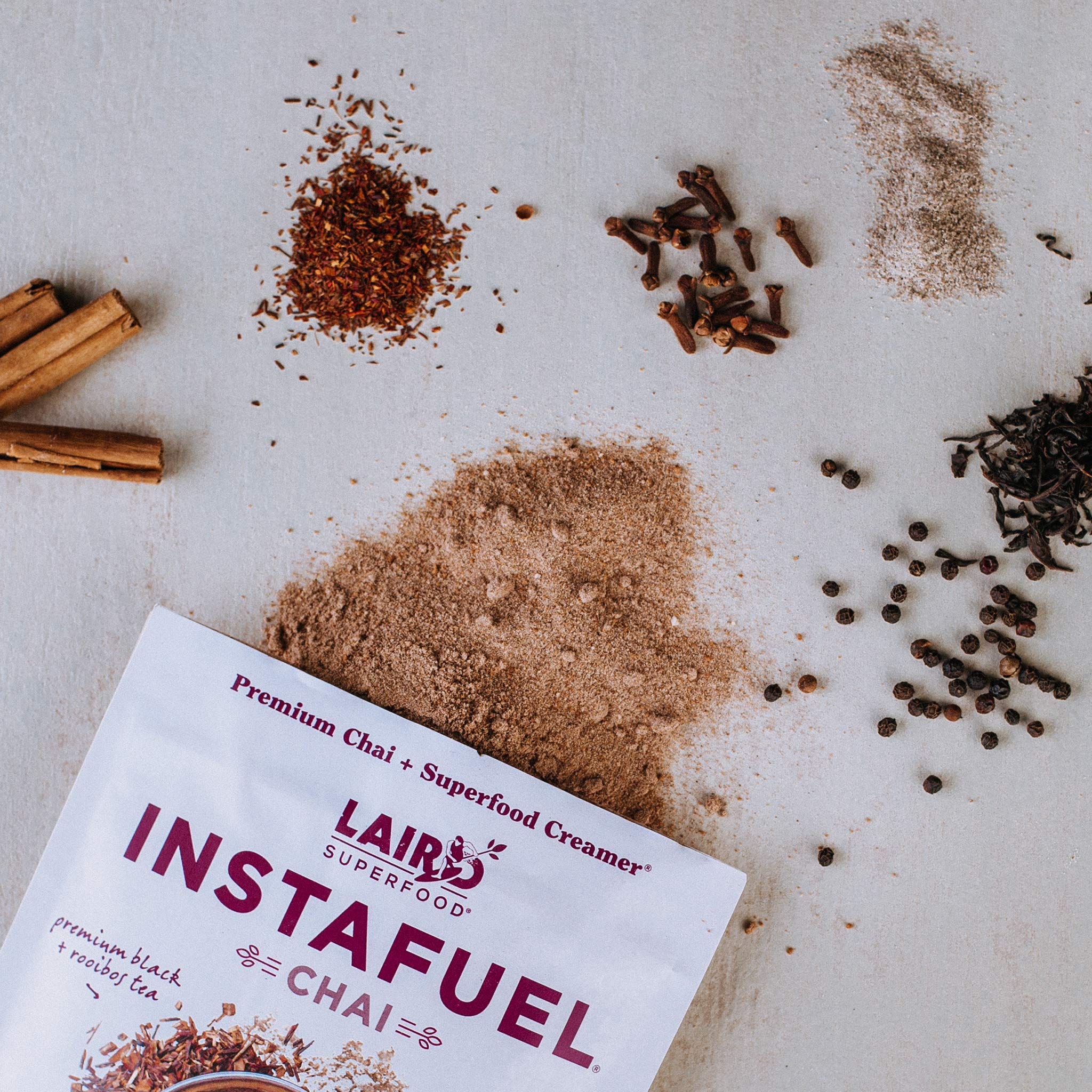 Laird Superfood Instafuel Chai Latte Powder - Delicious Mix of Instant Chai Tea and Our Original Superfood Non-Dairy Creamer, 8oz Bag - image 4 of 5