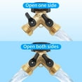 thumbnail image 4 of Garden Hose Splitter 2 Way, Y Connector Brass Garden Hose Adapter, Heavy-Duty Y Brass Hose Splitter Valve(2 pack), 4 of 8