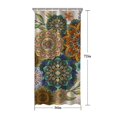 thumbnail image 5 of Vintage Pioneer Flower Collage Shower Curtain 36"x72" ,Bathroom Decorative Shower Curtains Set with 12 Hooks,Modern Waterproof Washable Shower Curtain, 5 of 6