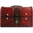 thumbnail image 3 of Allgala Antique Wooden Jewelry Treasure Keepsake Box 2-PC Set, 3 of 5