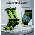 thumbnail image 5 of Breathable Mesh Athletic Crew Socks for Men, Non-Slip Grip Sports Socks for Running & Training, 5 of 6