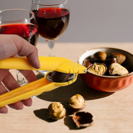 

TANGNADE Kitchen Cleaning Supplies New Creative Plastic Stainless Steel Walnut Clip Sheller Chestnut Opener