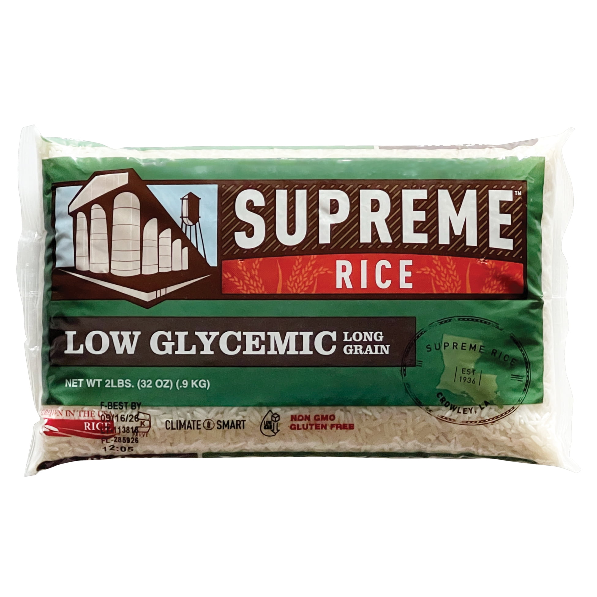 (2 pack) Supreme Rice 2lb Bag of Low Glycemic Rice