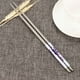 thumbnail image 2 of Weloille 1Pair New Length White Flower Pattern Stainless Steel Chopsticks Teissuly WER202310167751, 2 of 3