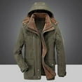 thumbnail image 4 of Men's Winter Medium Length Padded And Thickened Coat With Pockets Jacket, 4 of 4