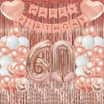 thumbnail image 1 of 60th Birthday Decorations For Women Rose Gold 60th Birthday Balloons Party Decorations, 1 of 5